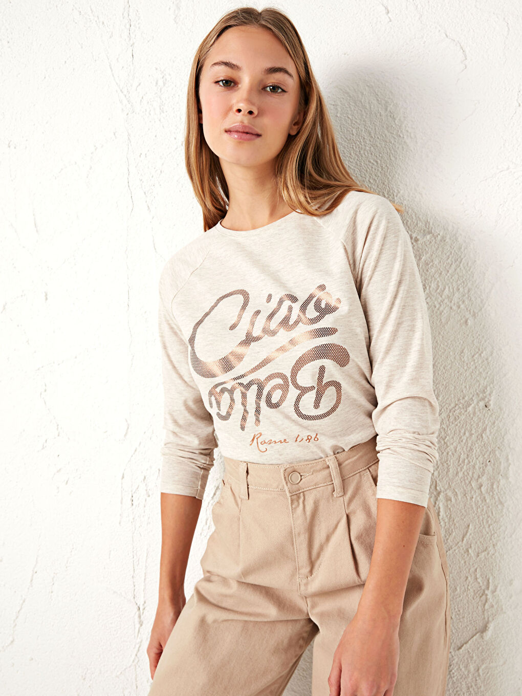 Cotton Slogan Printed T-Shirt