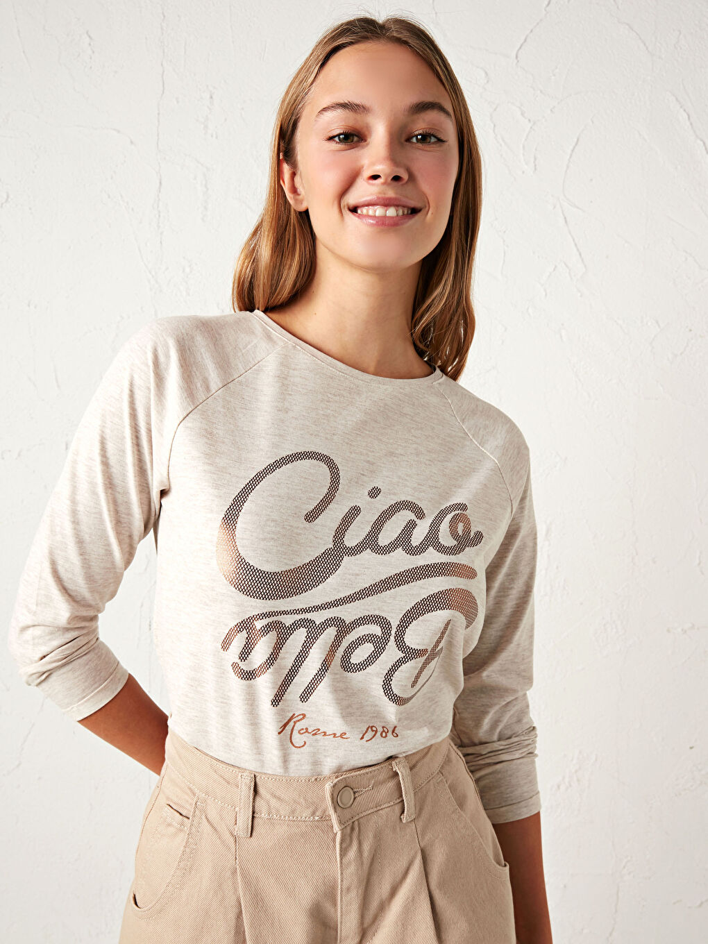 Cotton Slogan Printed T-Shirt-1