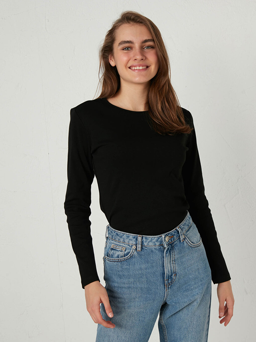 Long Sleeve Basic T-Shirt-2