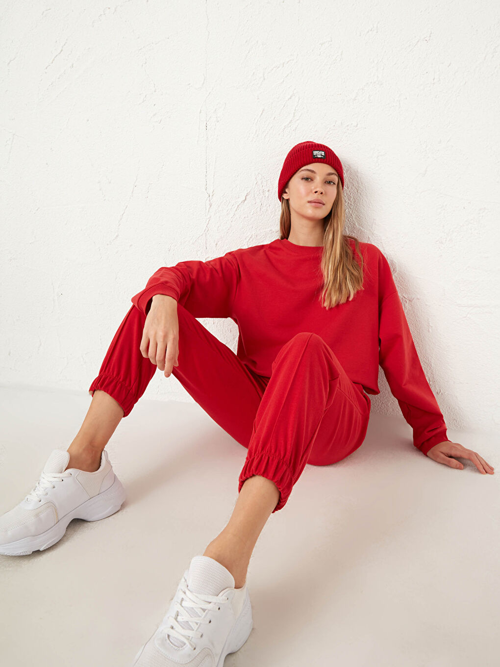 Gathered Detail Sweatshirt-4