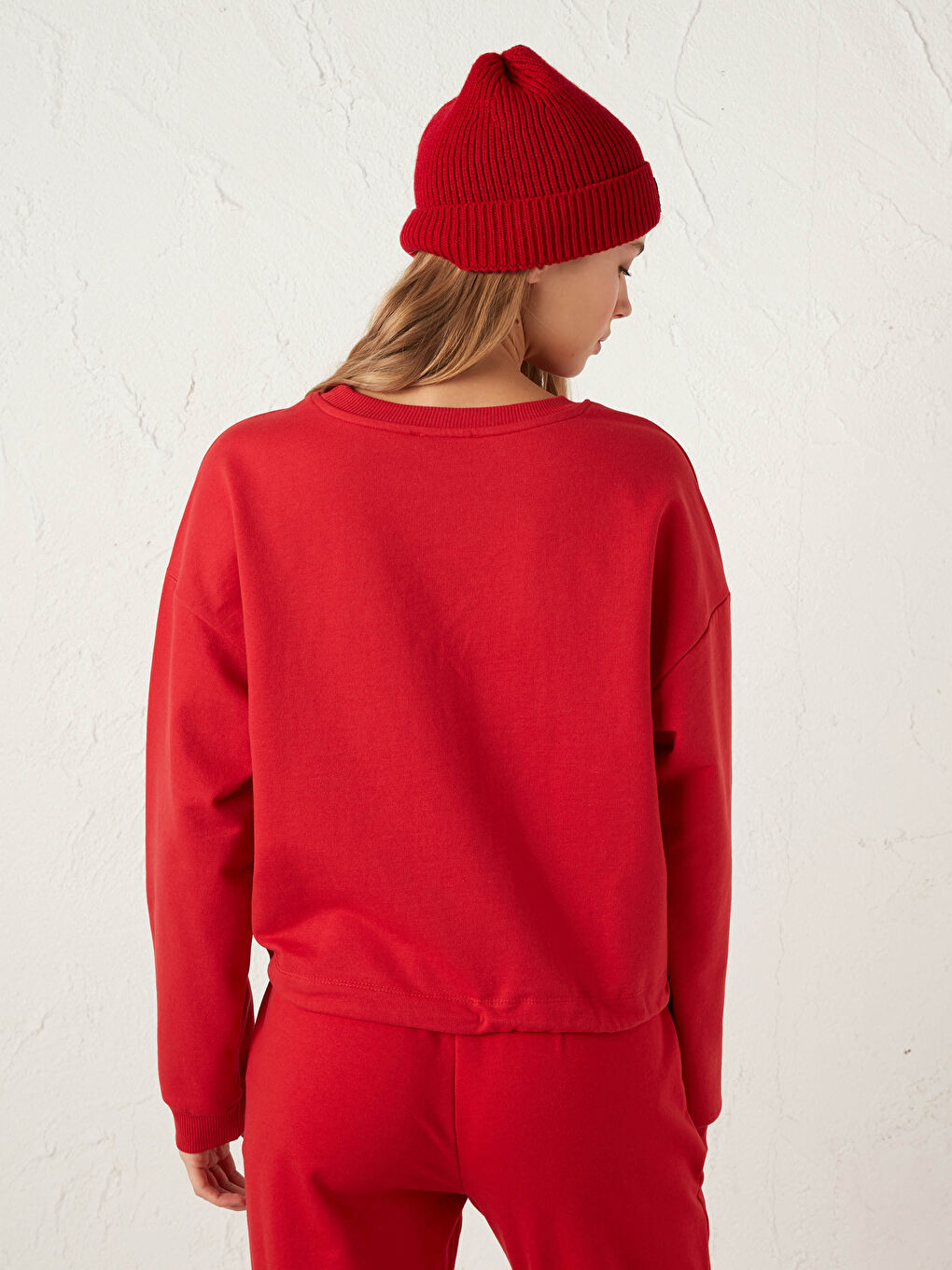 Gathered Detail Sweatshirt-6
