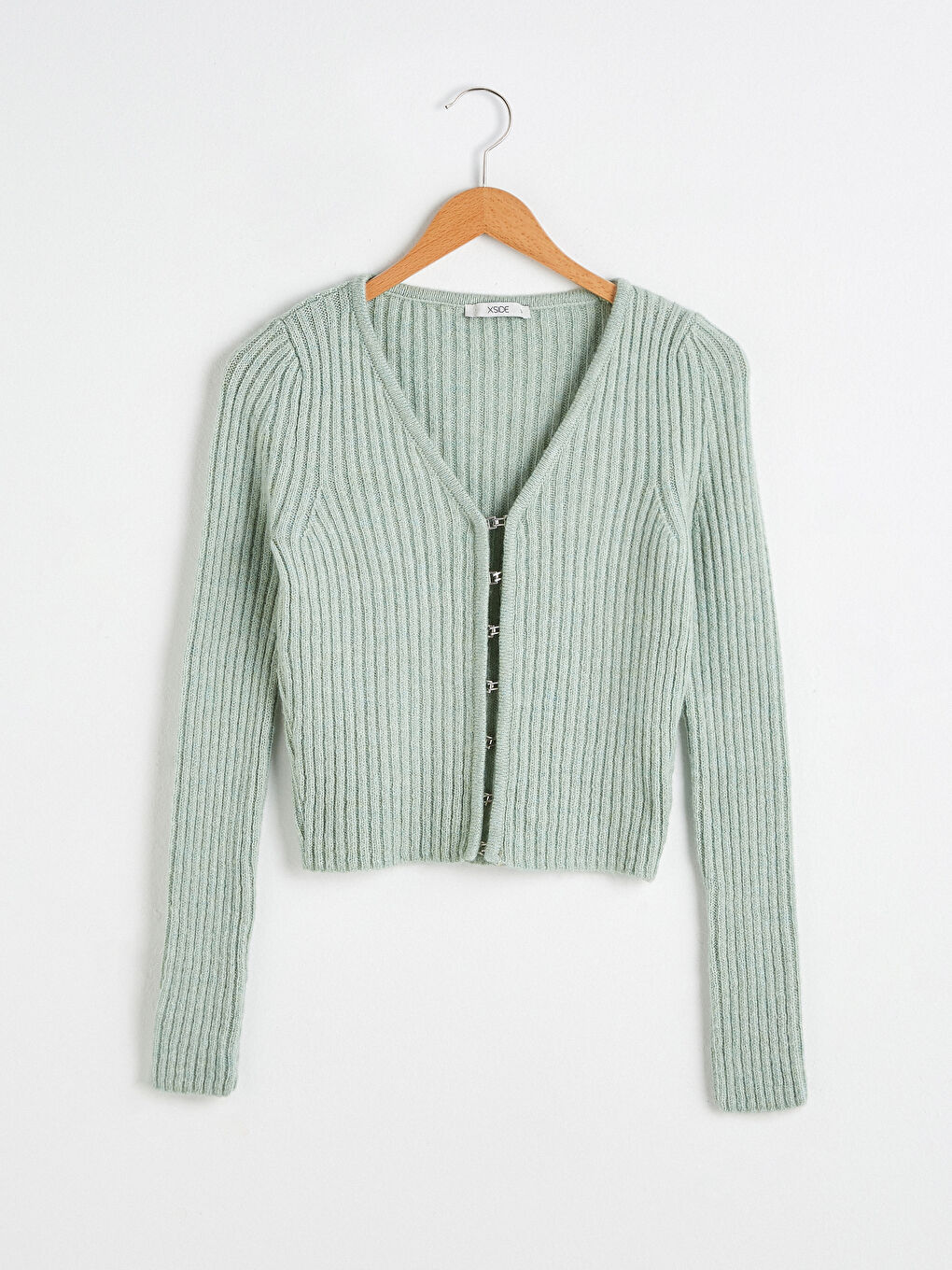 Cardigan Crop cu Decolteu în V-7