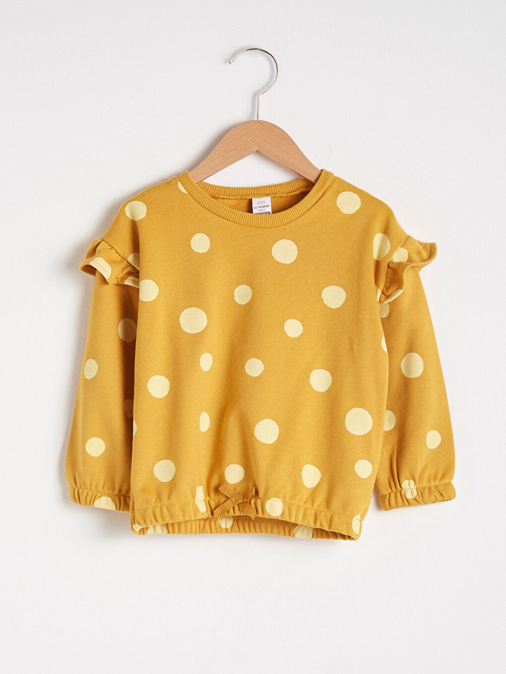 Baby Girl Polka Dot Printed Sweatshirt