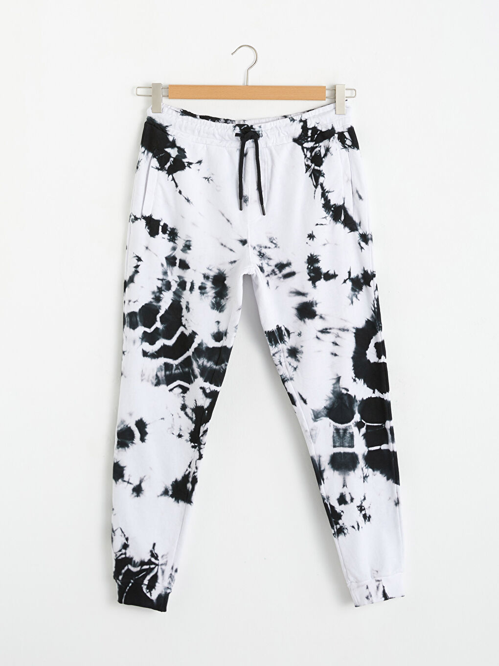 Antrasit Standart Kalıp Batik Desenli Jogger Eşofman Altı-4