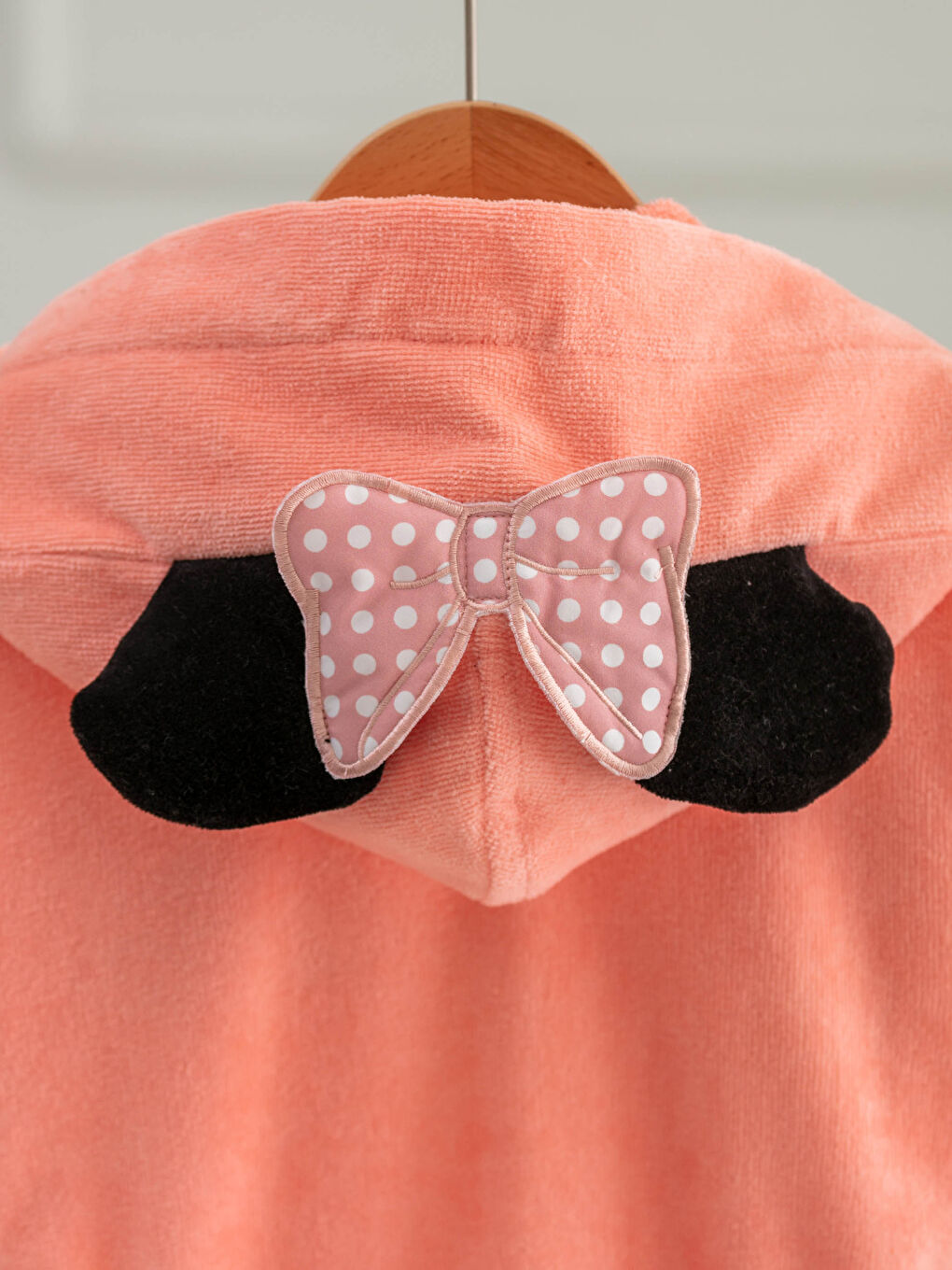 Peignoir Enfant À Capuche Minnie Mouse Brodé-3