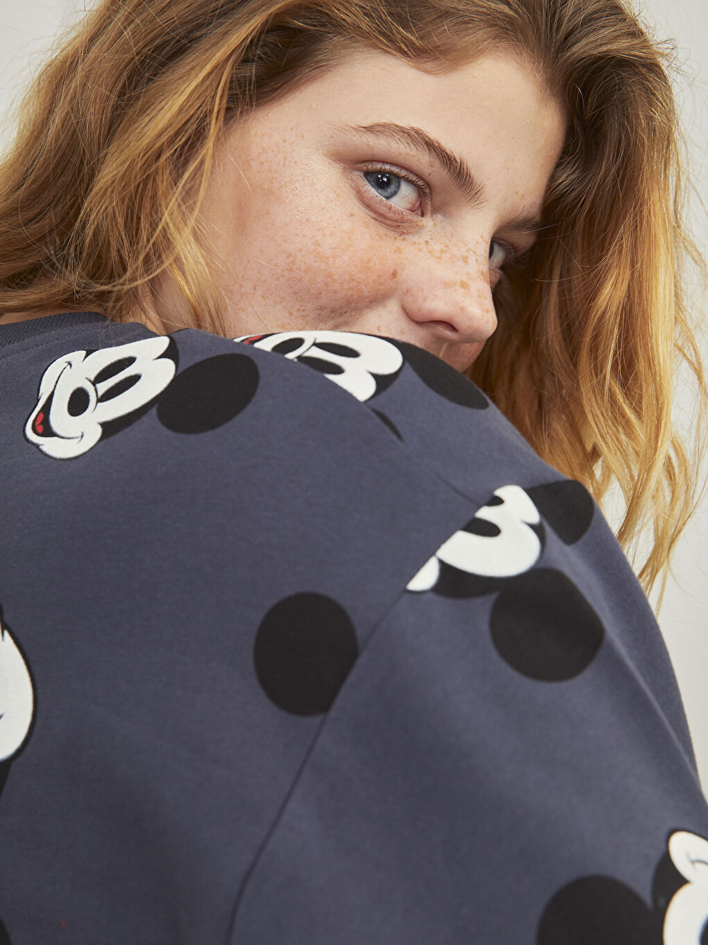 XSIDE Mickey Mouse Baskılı Sweatshirt -0WHT80Z8-RFL