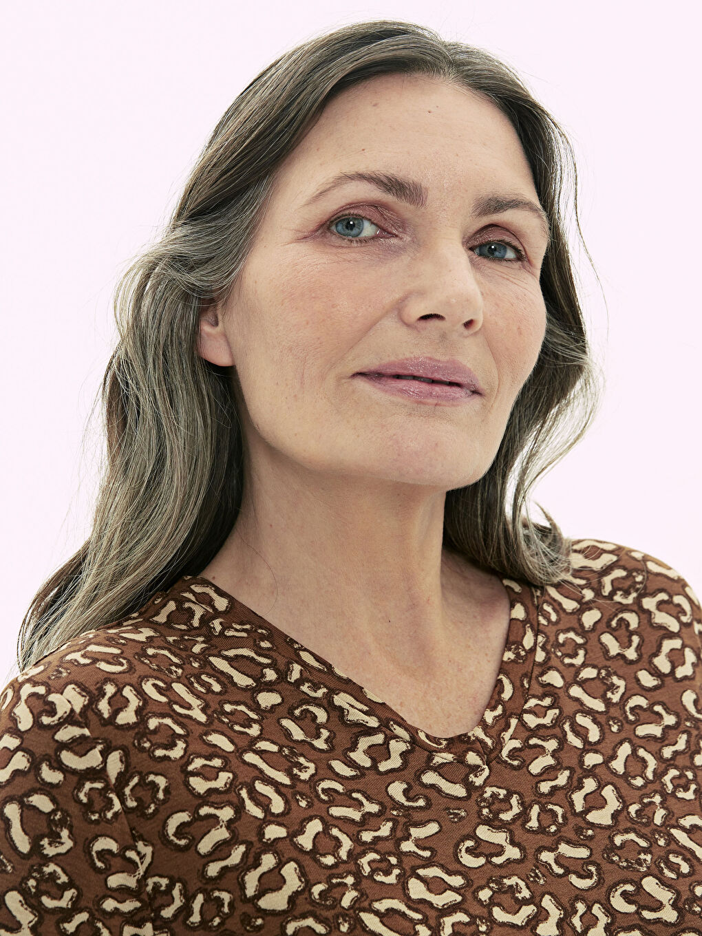 Printed V-Neck T-Shirt-3