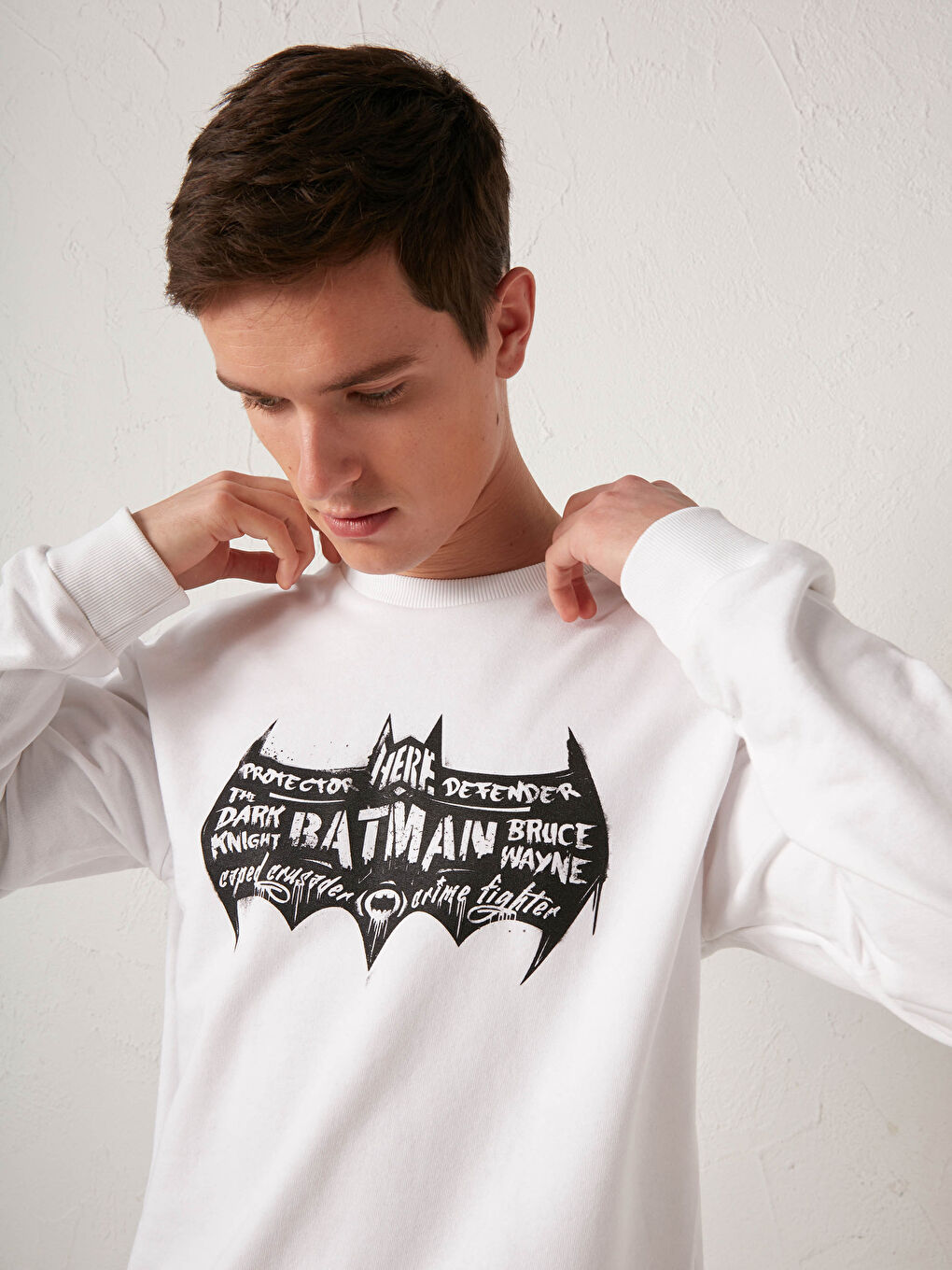 Batman Printed Crew Neck Heavy Sweatshirt-1