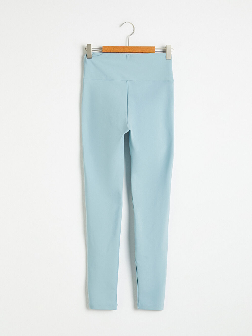 Yeşil Aktif Spor Esnek Dokulu Kumaş Tayt-5