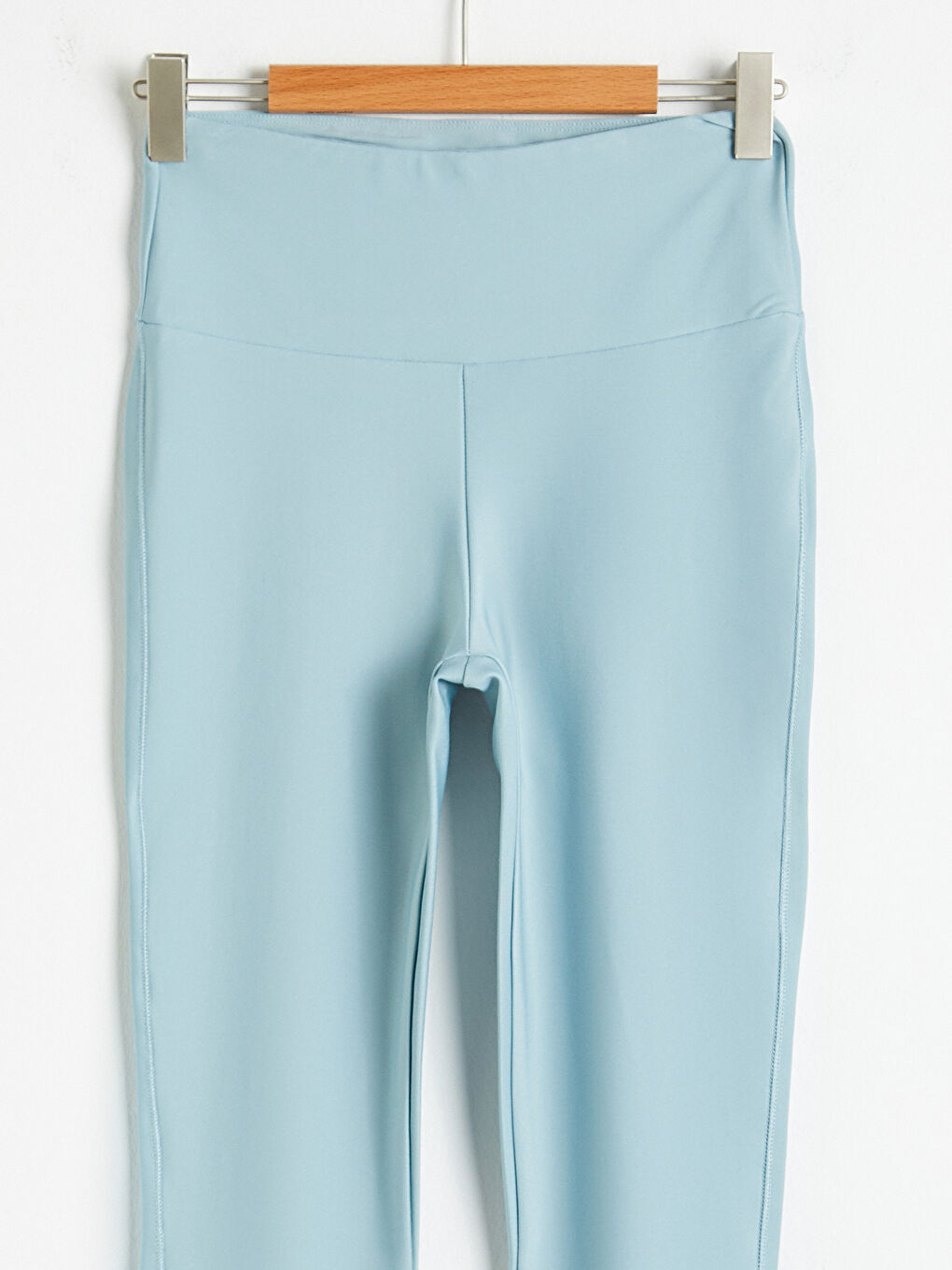 Yeşil Aktif Spor Esnek Dokulu Kumaş Tayt-6