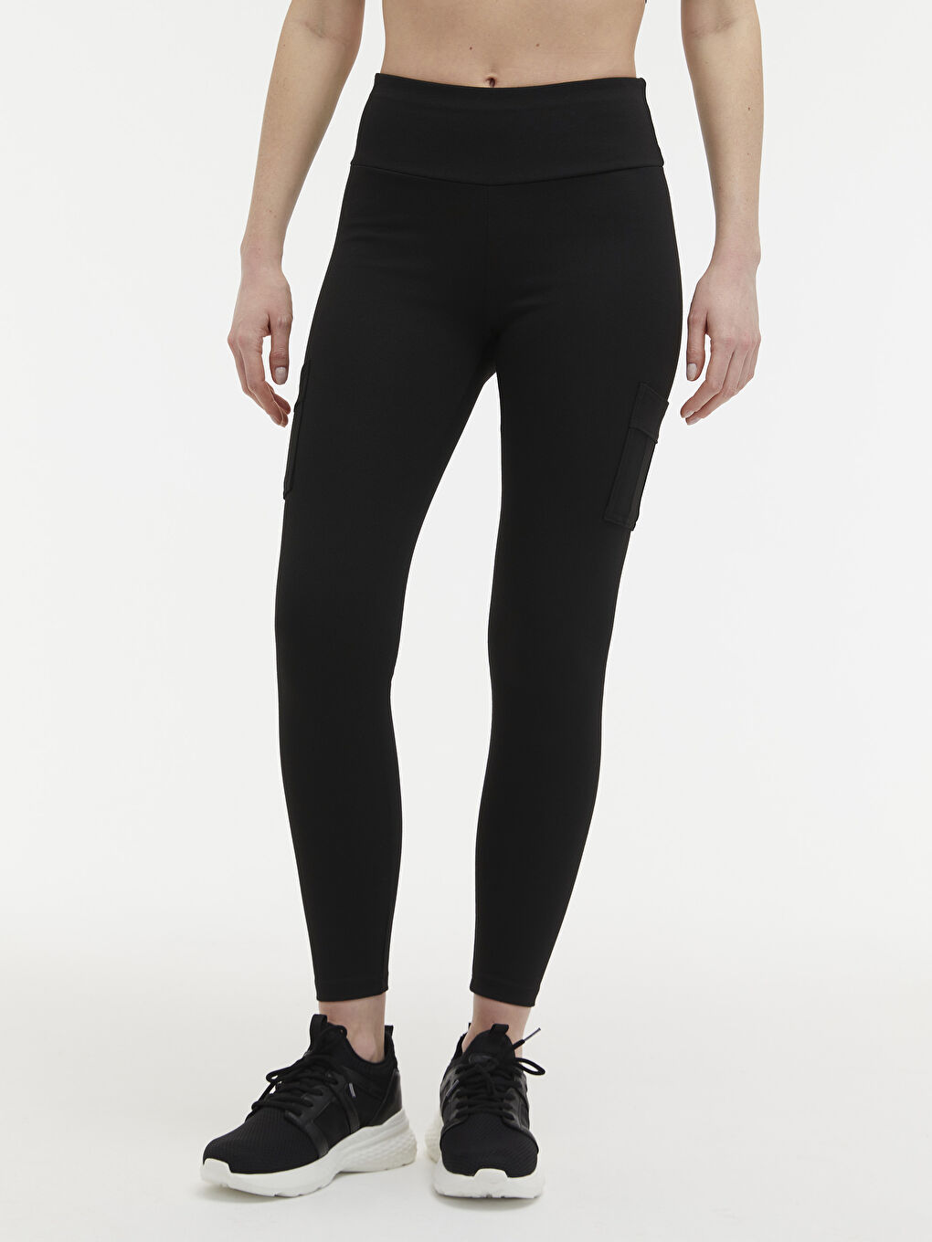 Elastic Waist Active Sport Tights-1
