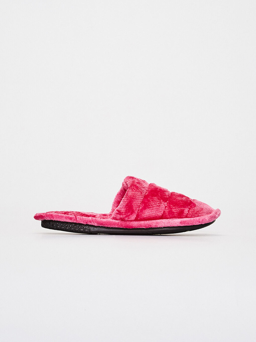 Pembe Kadın Peluş Ev Terliği-1