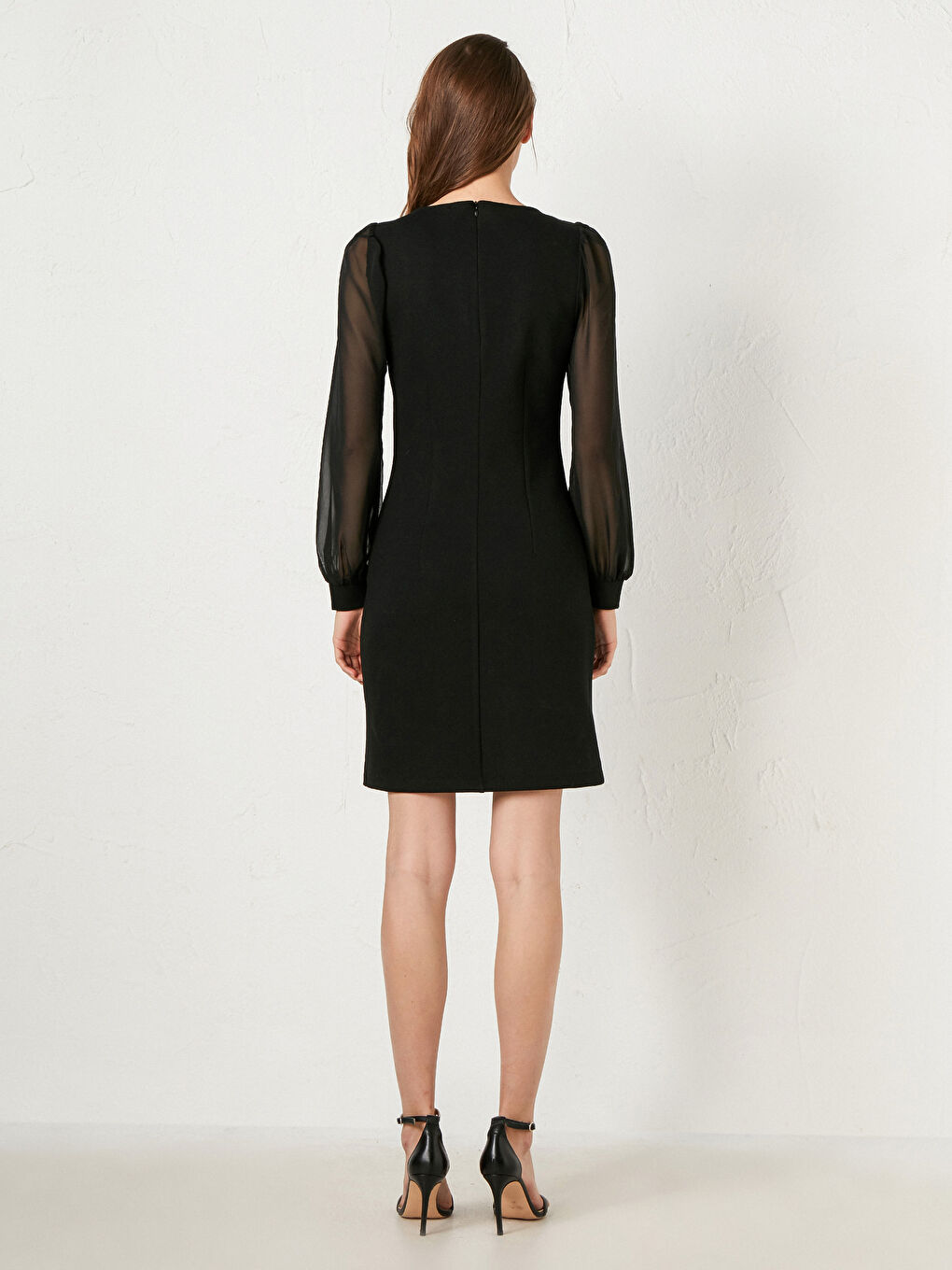 Long Sleeve Ponte Dress-1