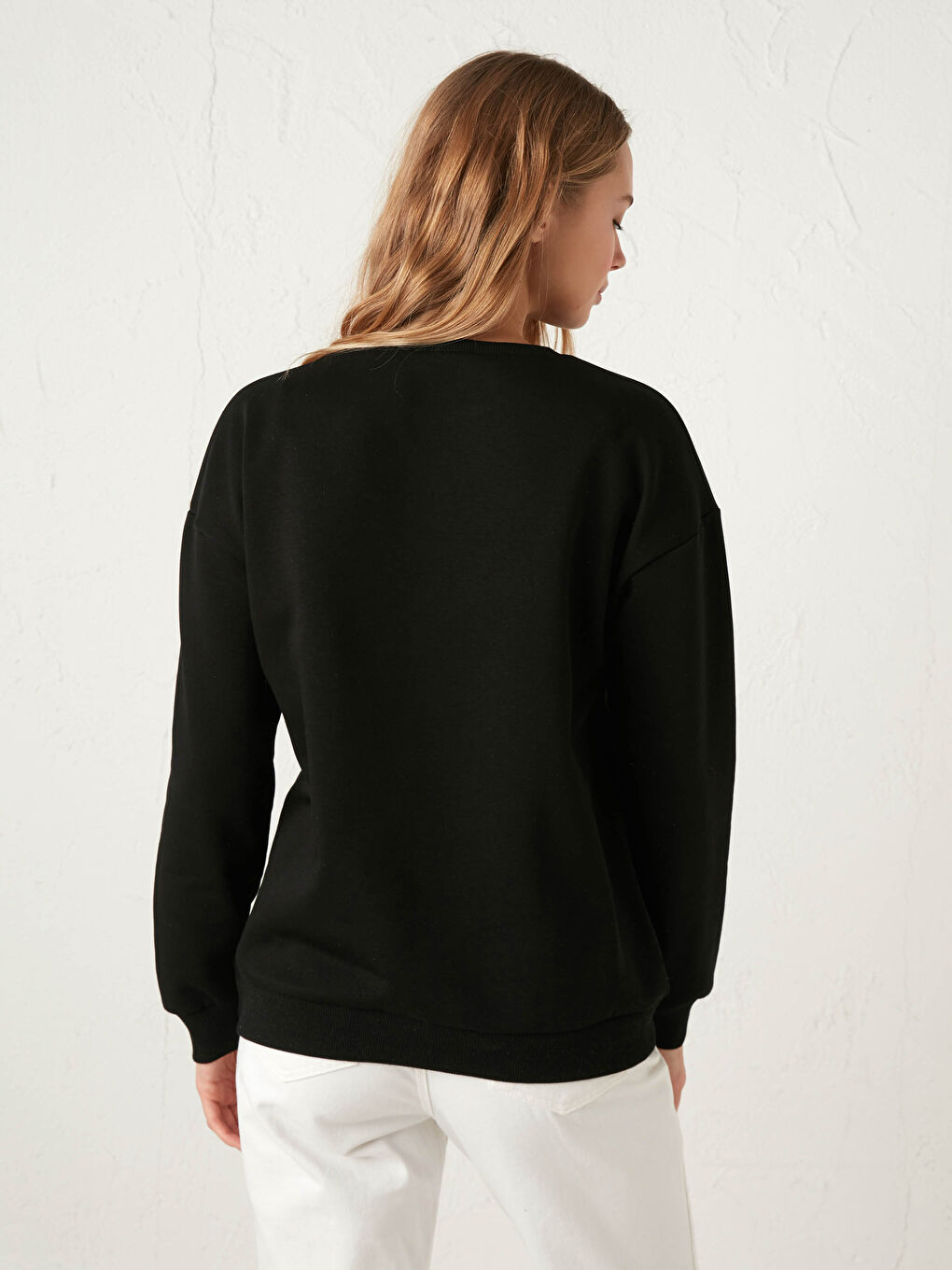 Žena CRNA Majica s kapuljačom/Dukserica-5