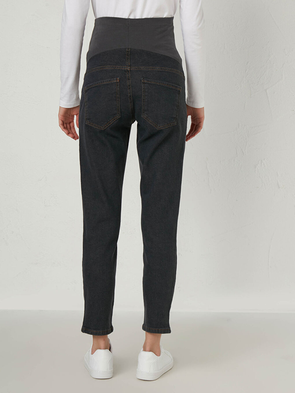 Gri Jupıter Süper Skinny Fit Hamile Jean Pantolon-6