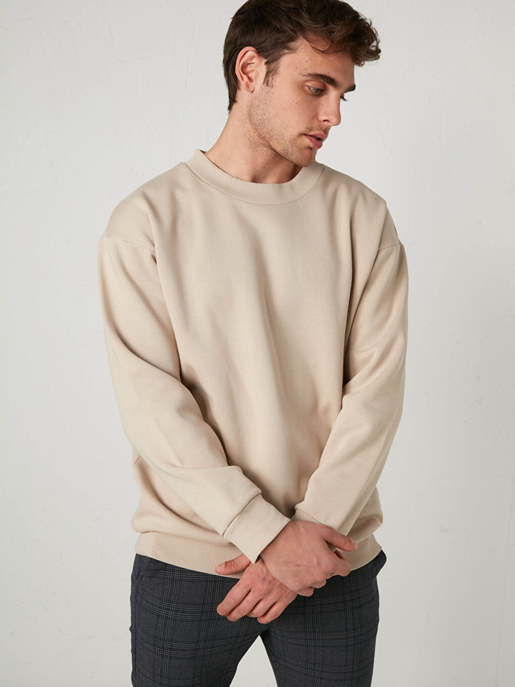 Oversize Crew Neck Sweatshirt
