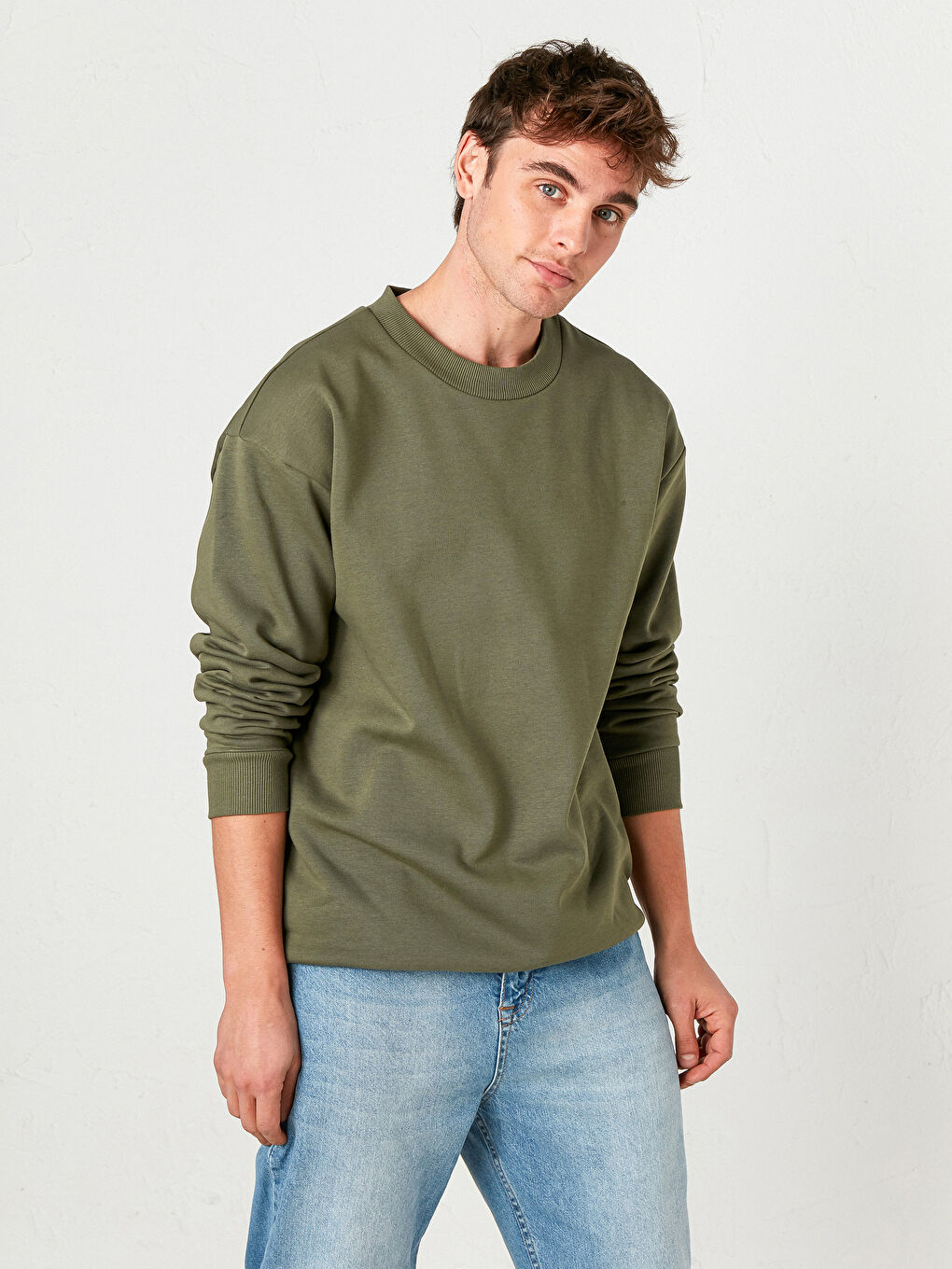 Oversize Crew Neck Sweatshirt-1