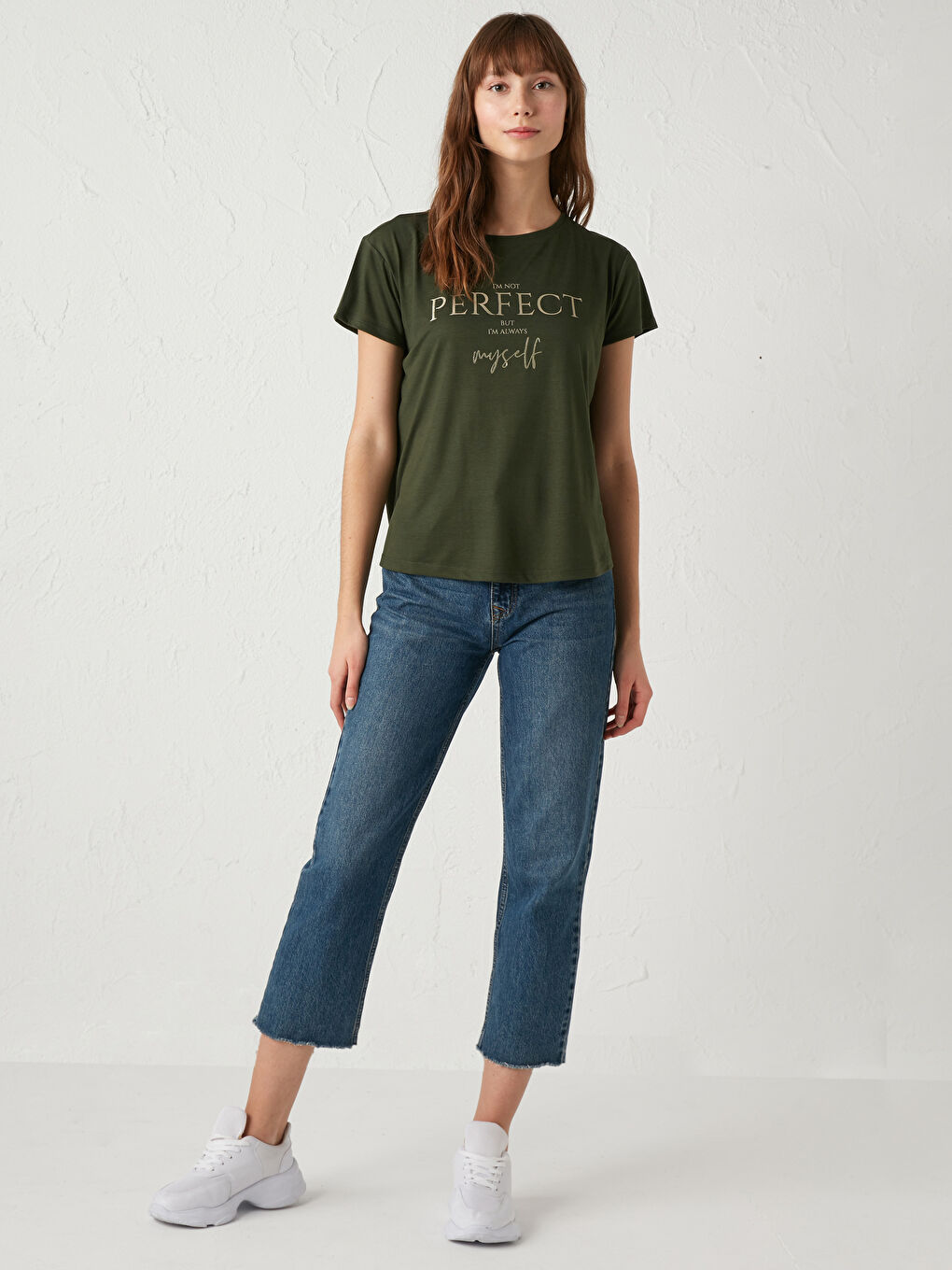 Crew Neck Printed T-Shirt-3