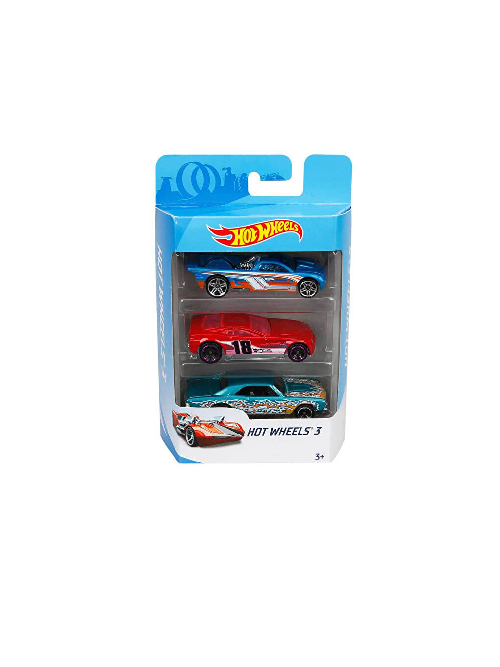 مجموعة عربيات لعبة للأولاد عجلات ساخنة 3 في 1-1