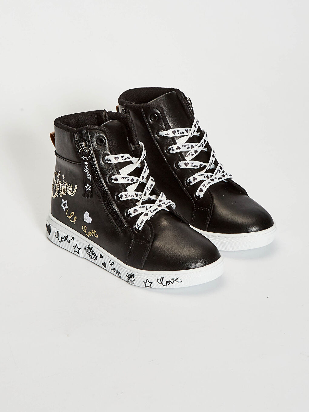 Girl's Lace-up Sneakers