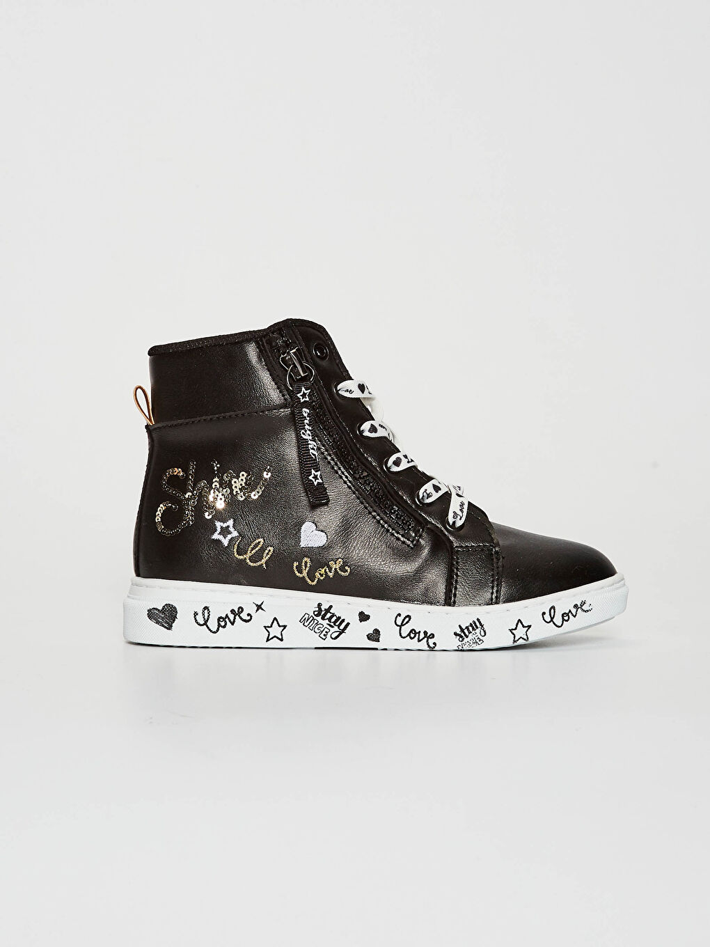 Girl's Lace-up Sneakers-1