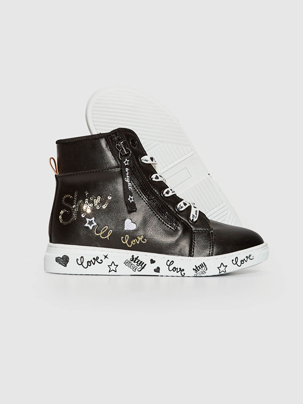 Girl's Lace-up Sneakers-3