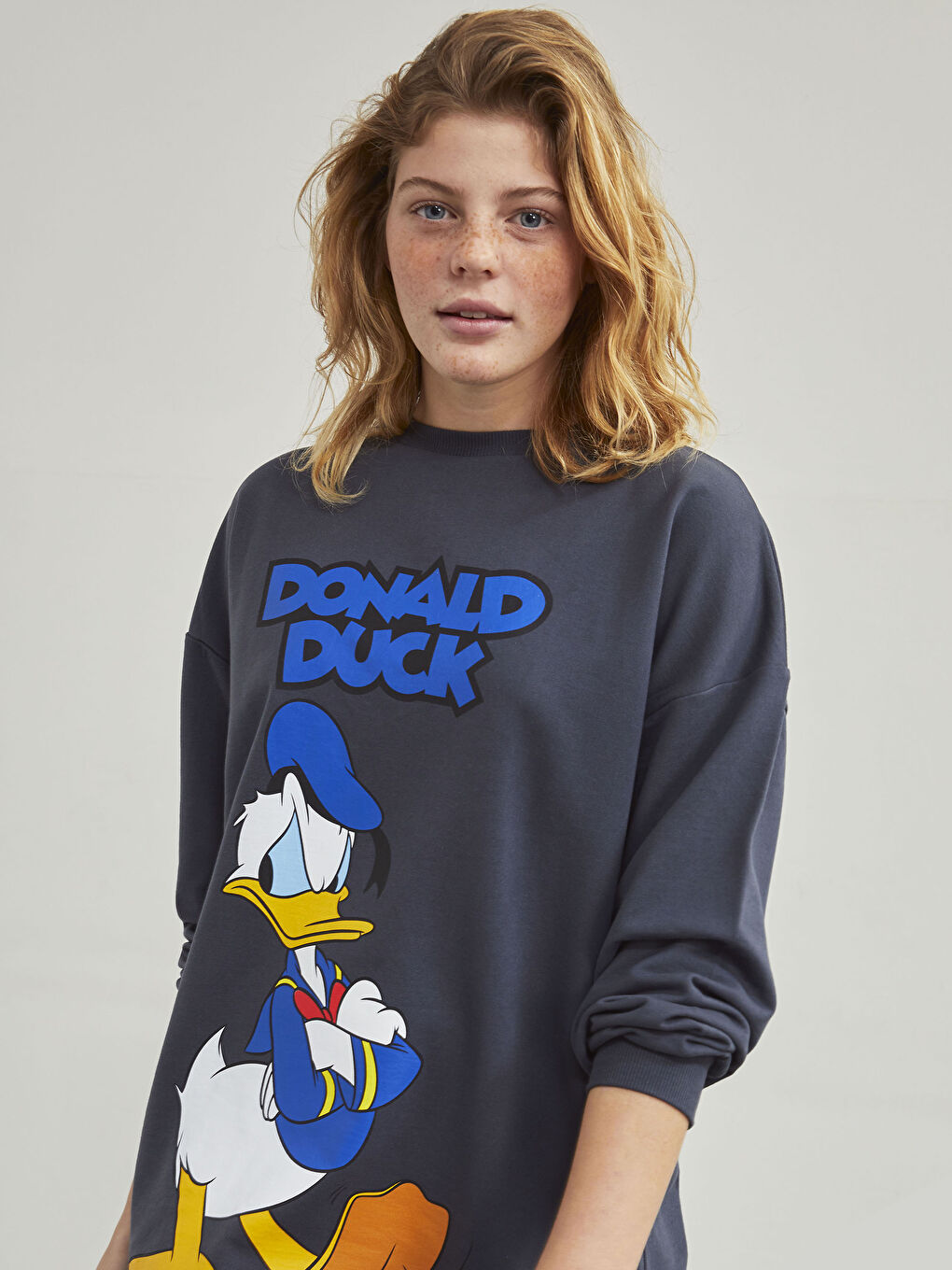 Donald-Duck-Bedrucktes Kleid-3