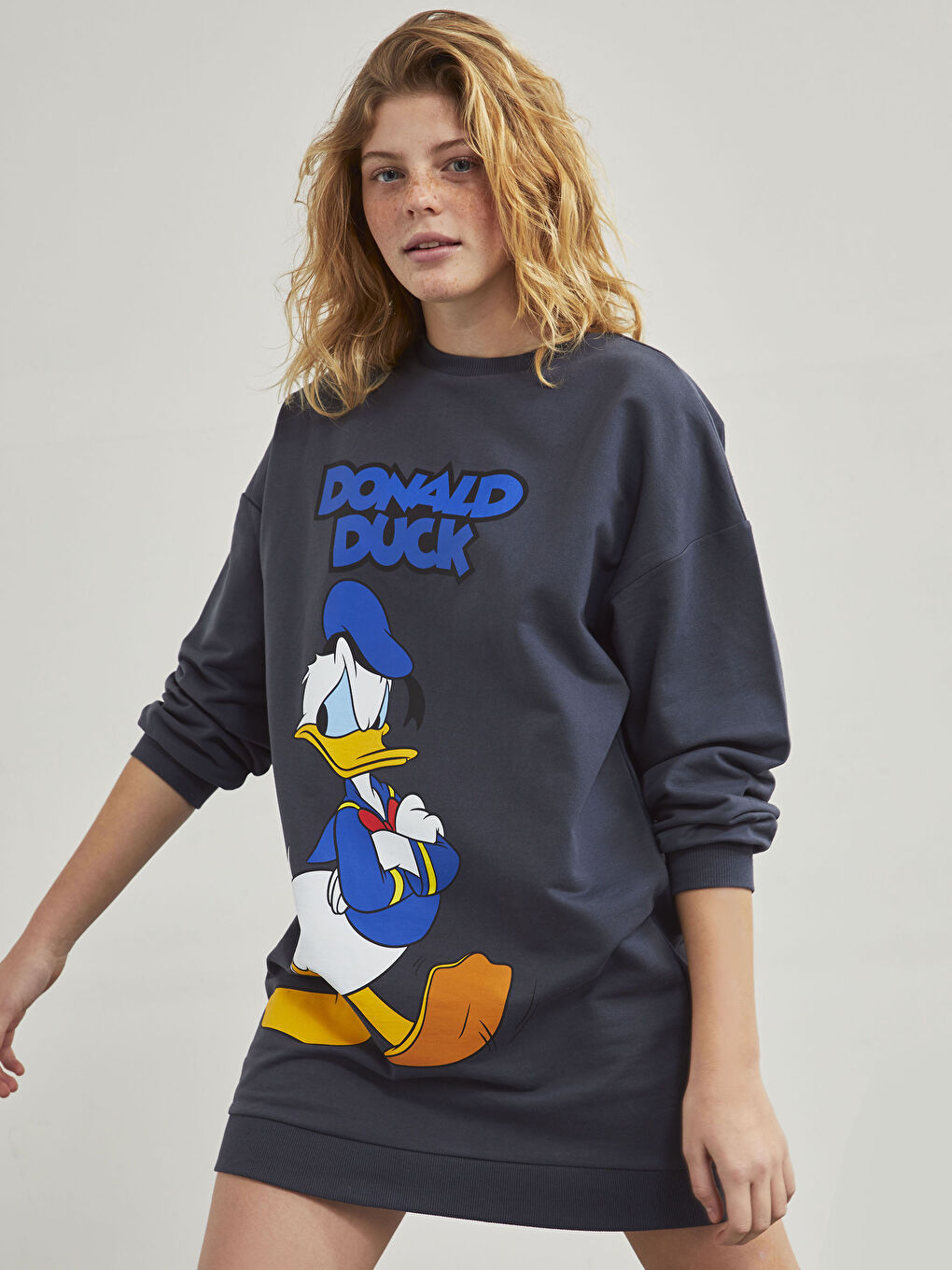 Donald-Duck-Bedrucktes Kleid-1