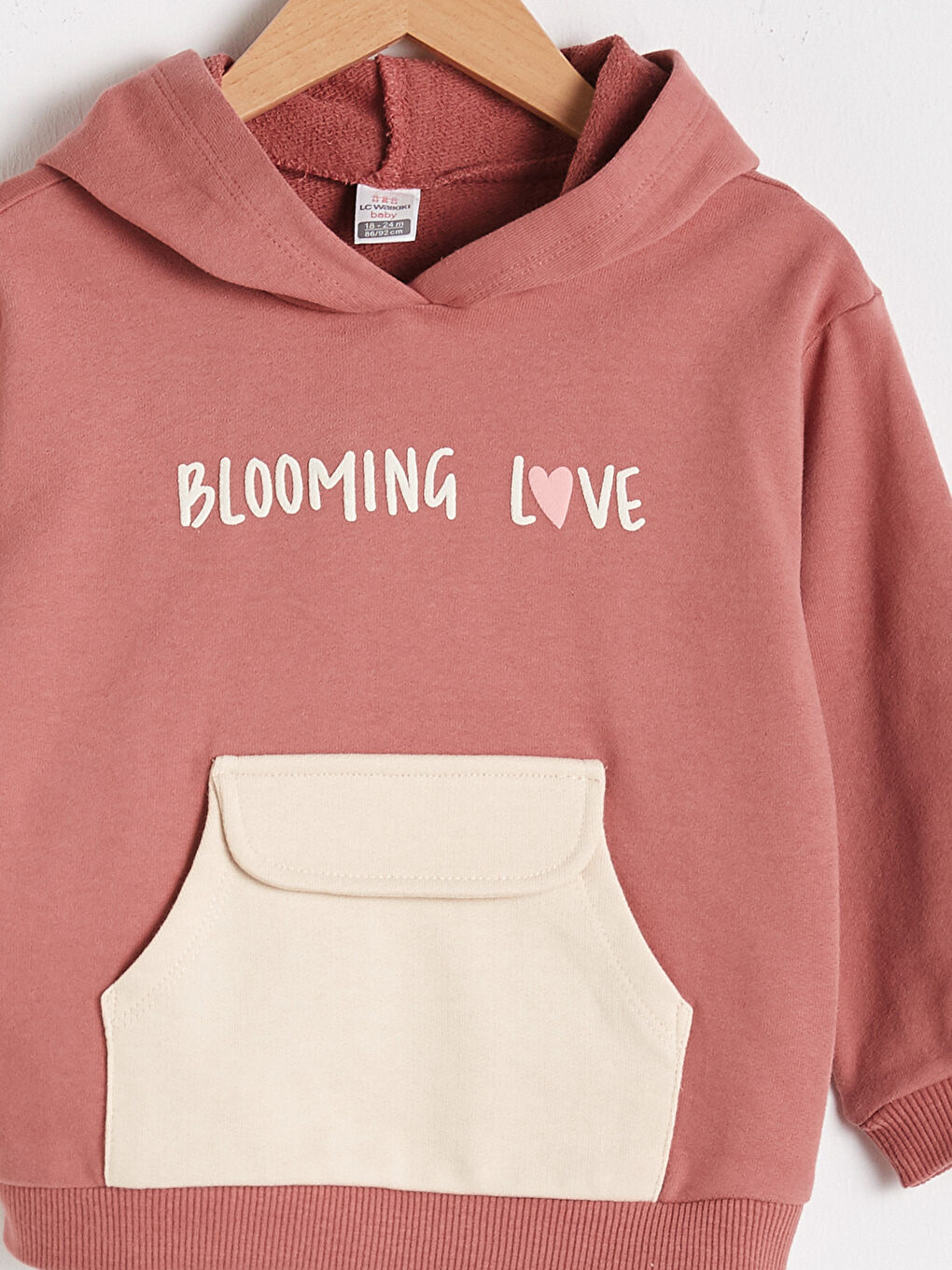 Pembe Kız Bebek Baskılı Sweatshirt-2