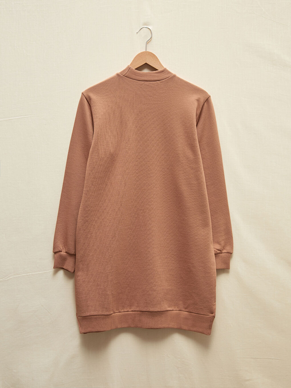 Neckband Cotton Women's Sweatshirt Tunic-6