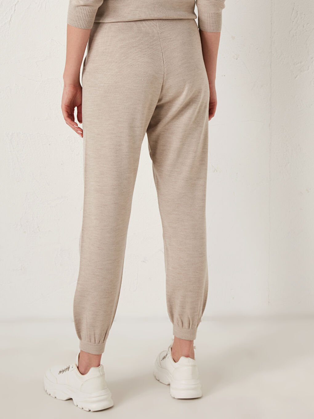 Elastic Waist Tricot Trousers-8