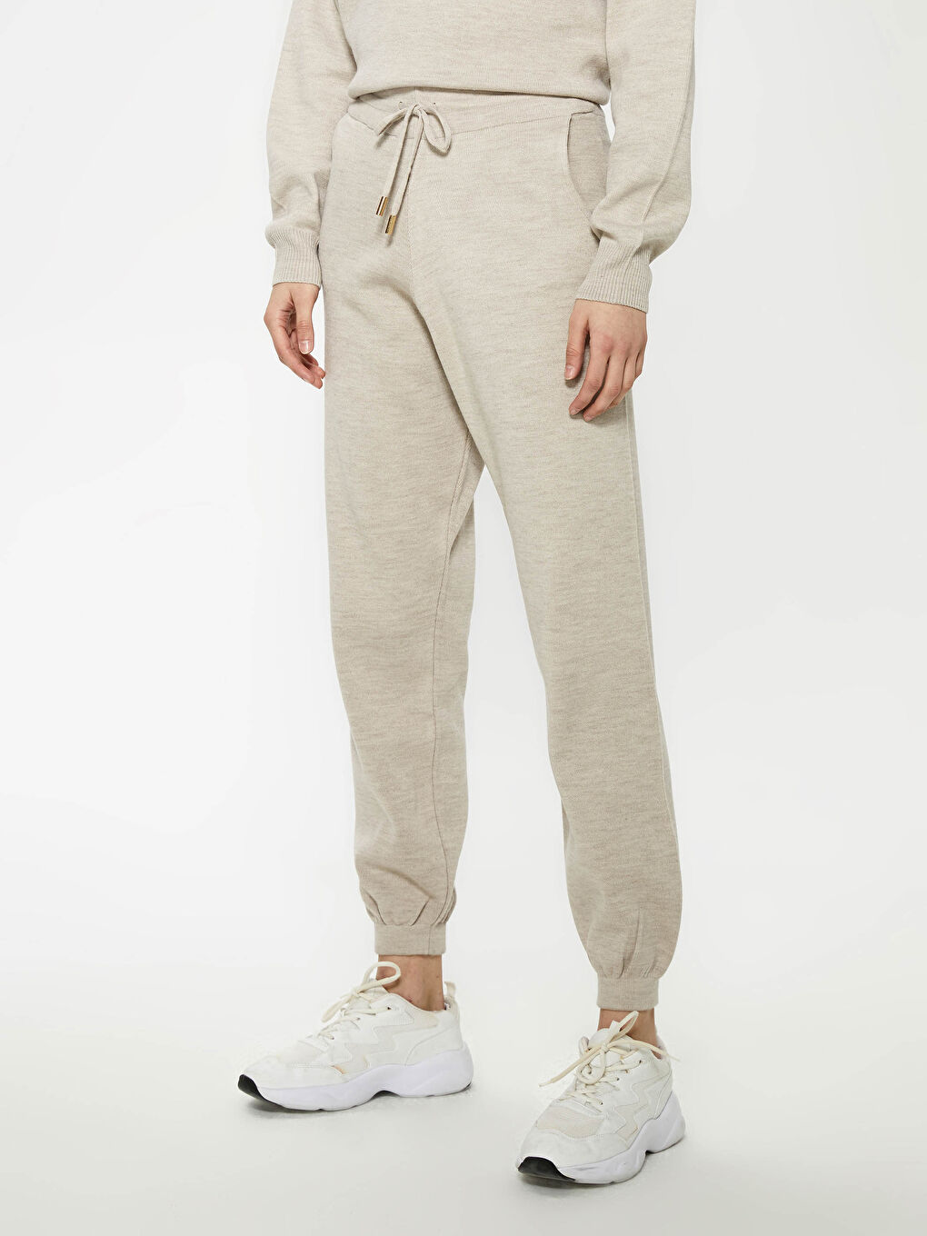 Elastic Waist Tricot Trousers-3