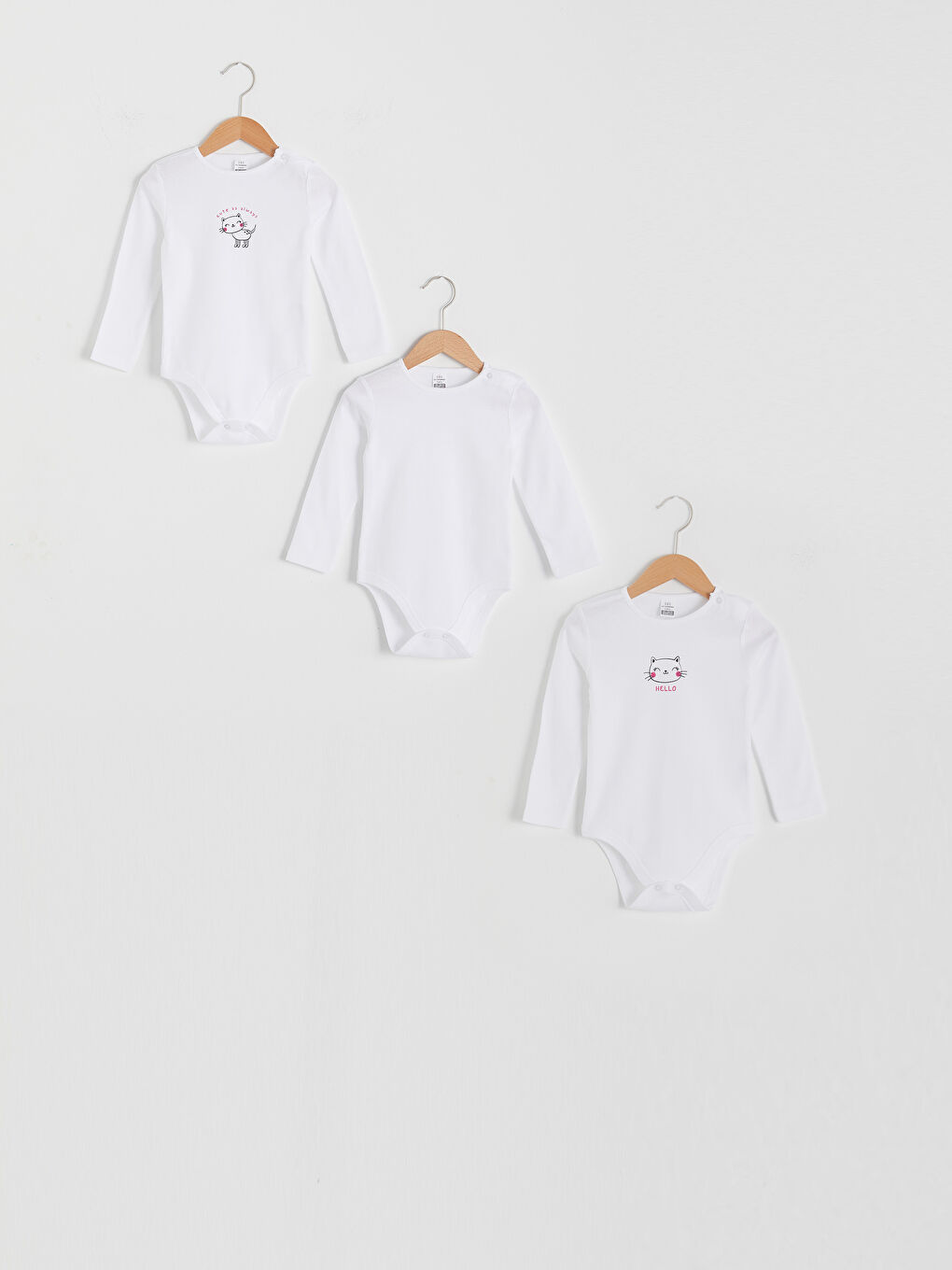 LCW baby Baby Mädchen Druckknopf Body 3 Stück -0WI904Z1-E5X