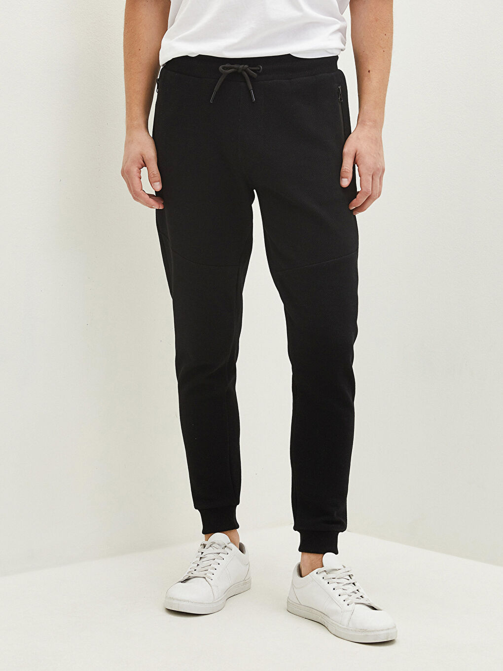 Siyah Slim Fit Erkek Jogger Eşofman Altı-1