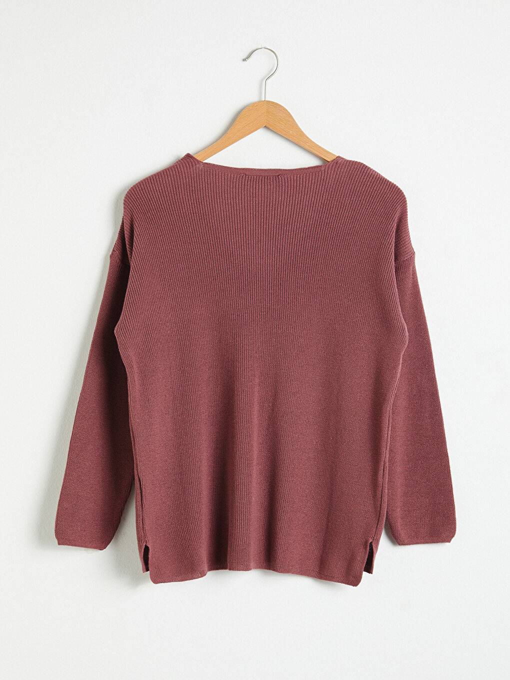 LCW Vision Plain V-Neck Tricot Jumper -0WI951Z8-H7D