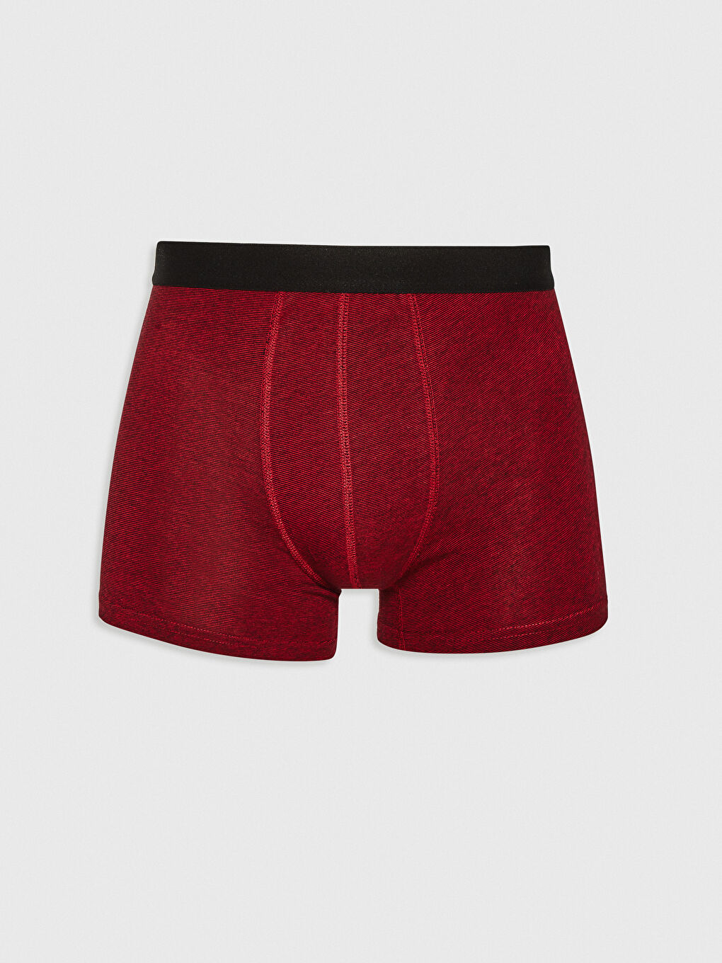 Kırmızı Standart Kalıp Esnek Kumaş Boxer 3'lü-1