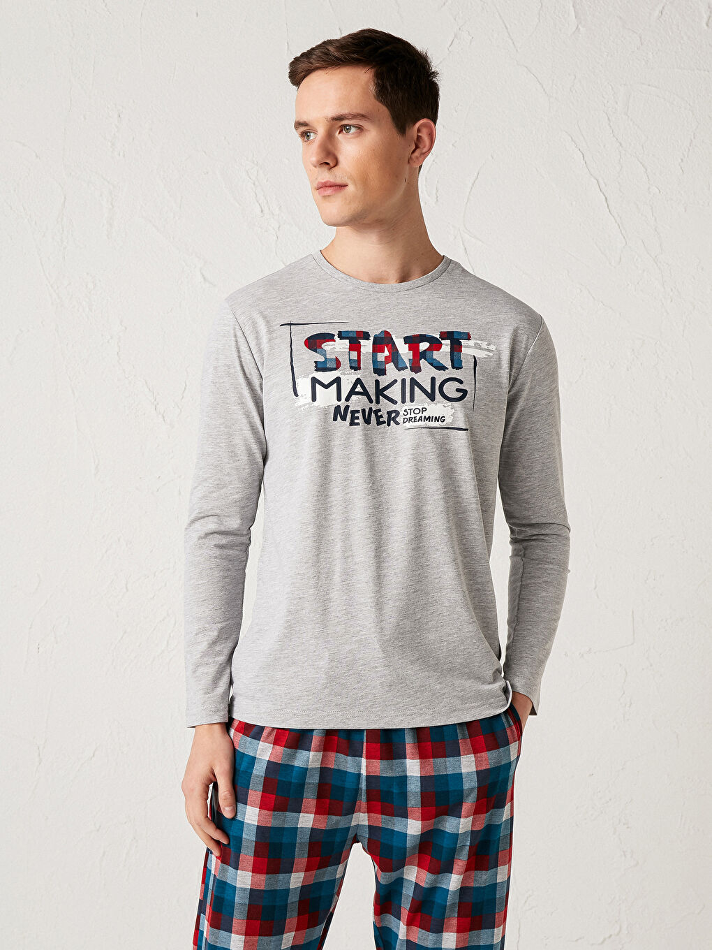 Ensemble de pyjama imprimé coupe standard-3