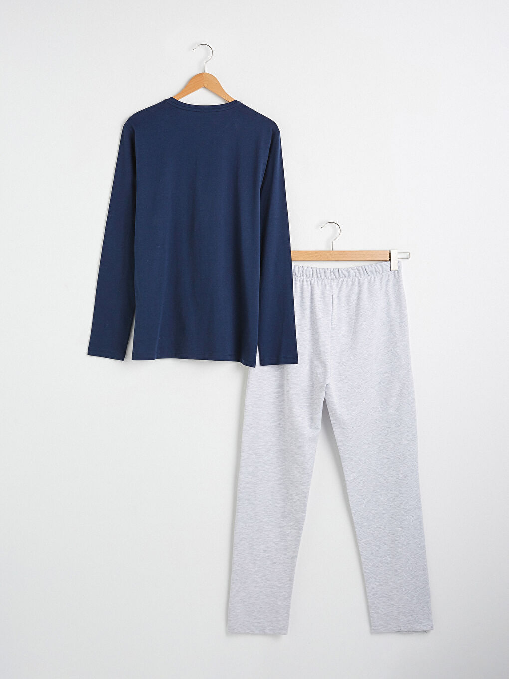Lacivert Standart Kalıp Pijama Takımı-4