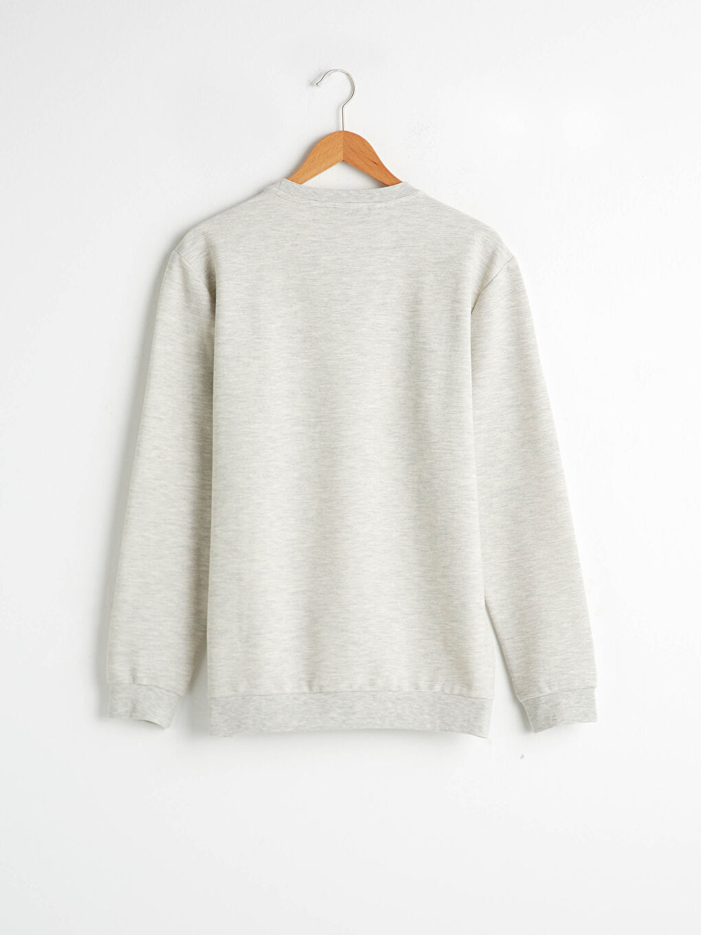 Crew Neck Printed Thin Sweatshirt-6
