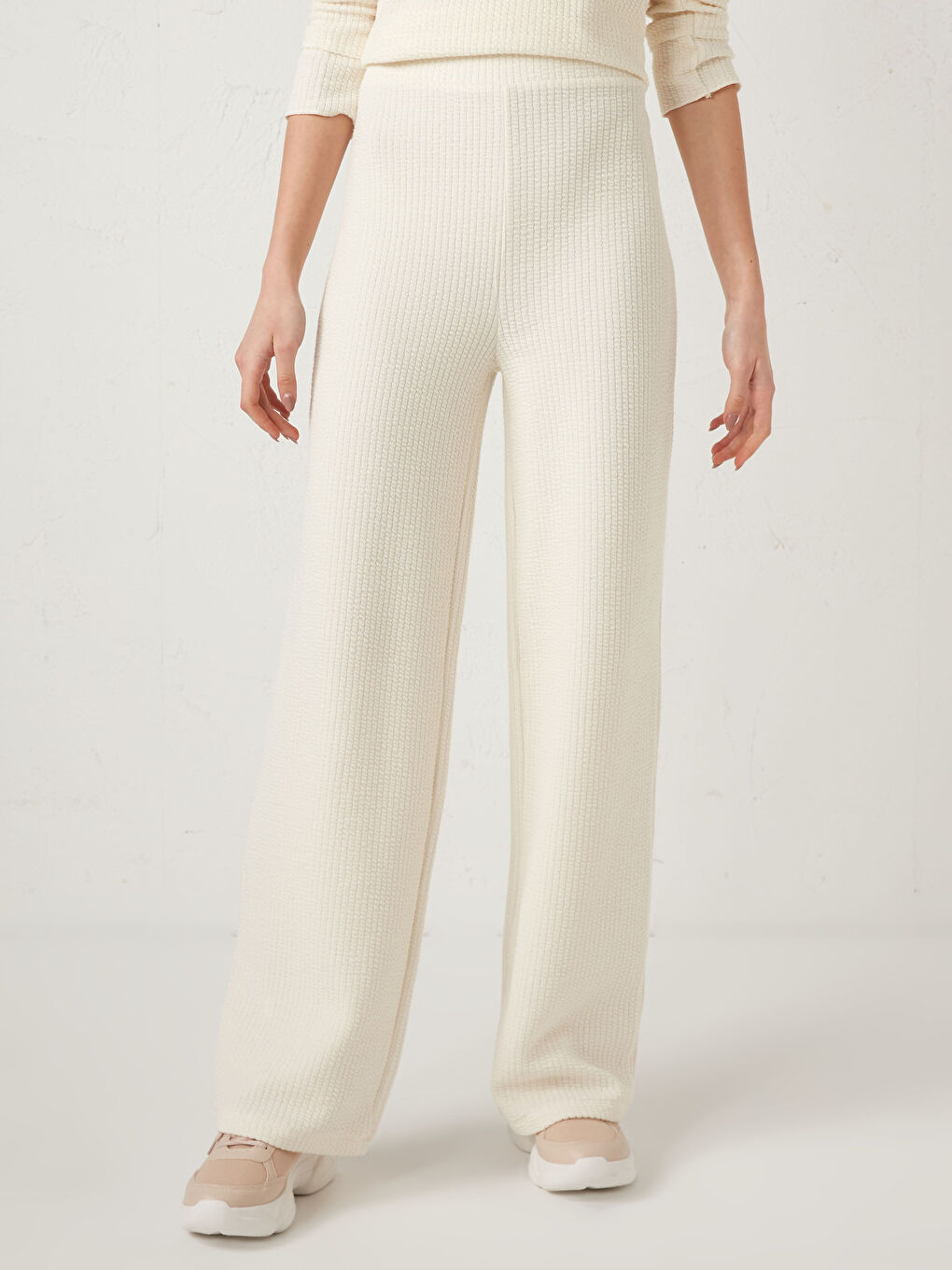 Elastic Waist Cotton Trousers-2