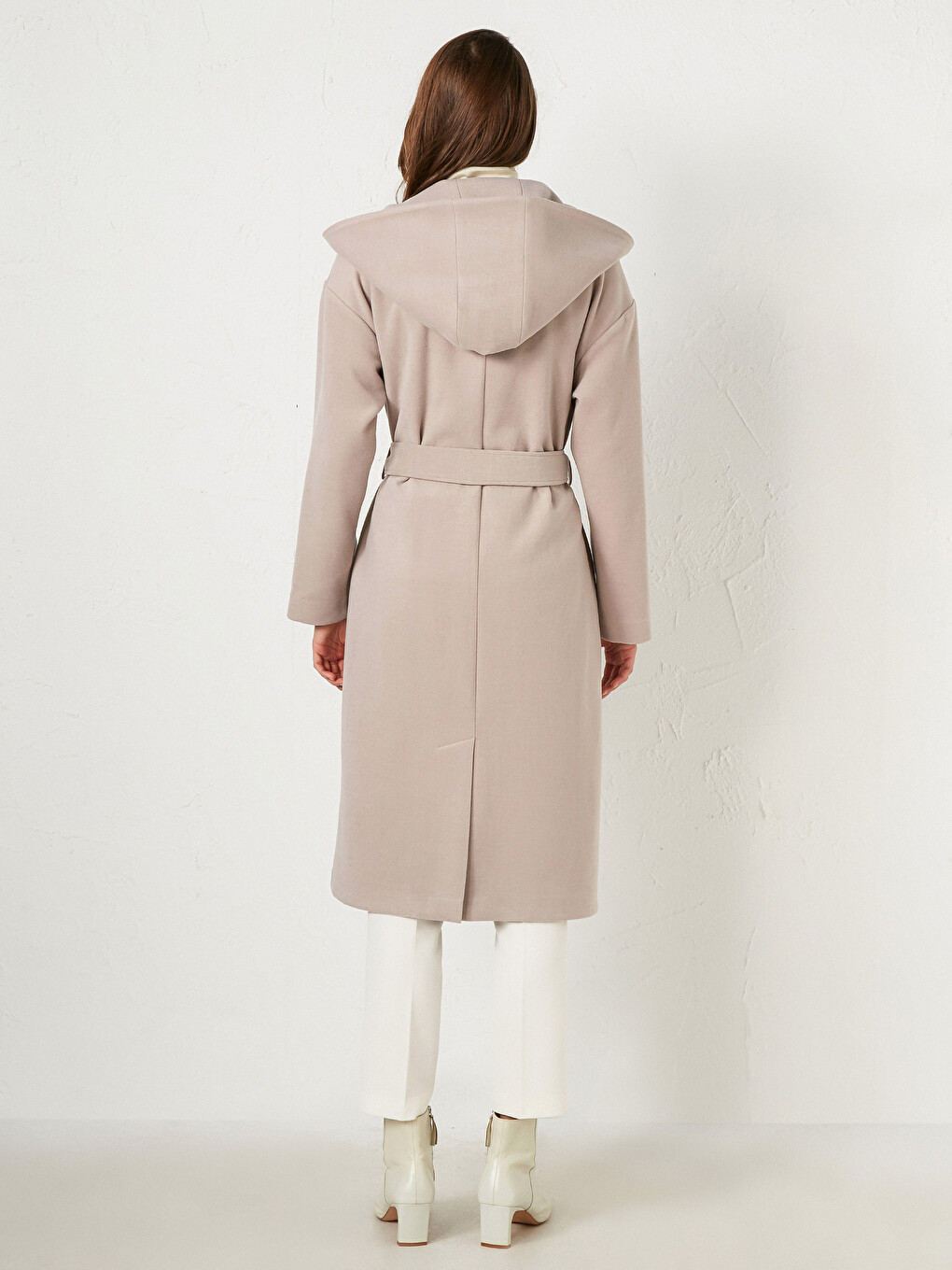 Hooded Belted Cachet Coat-3