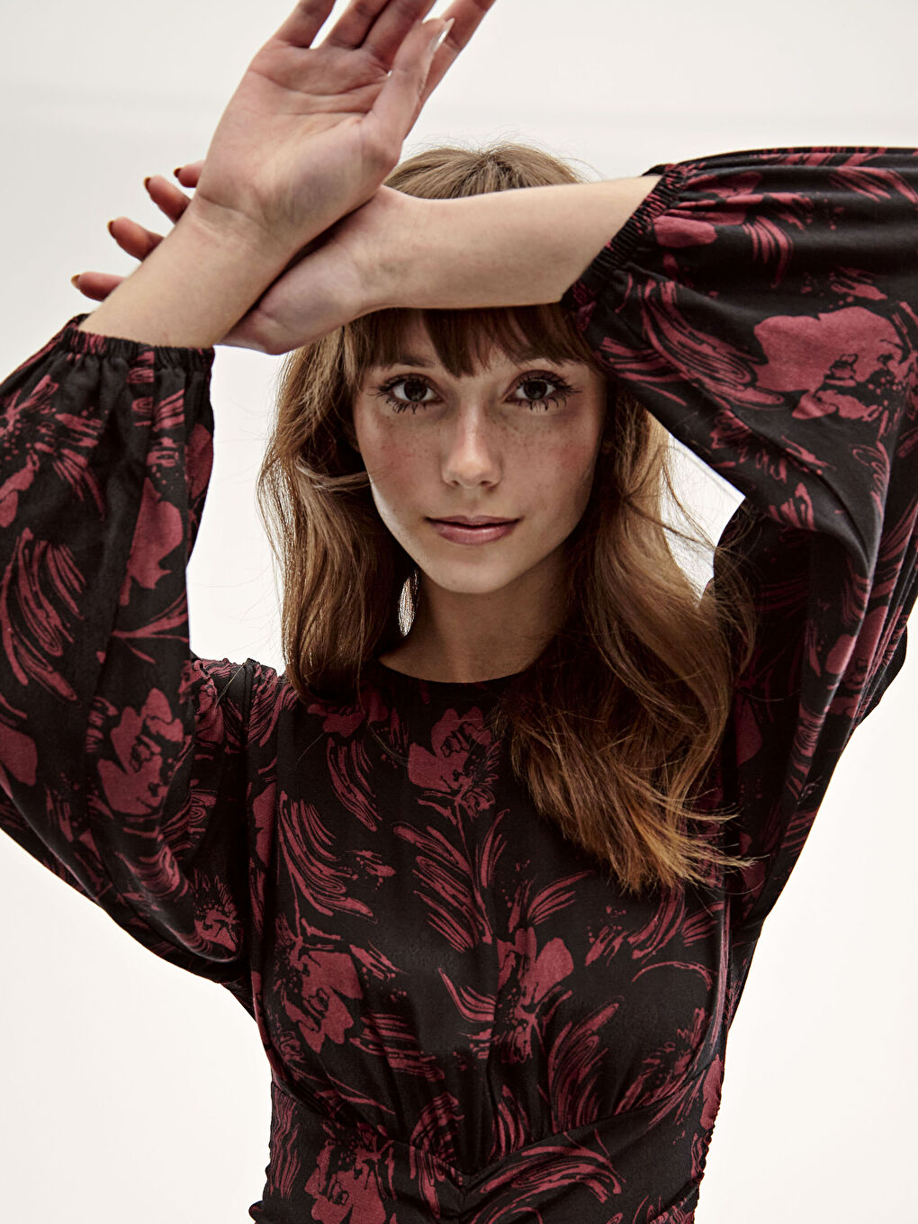 Floral Viscose Dress-4