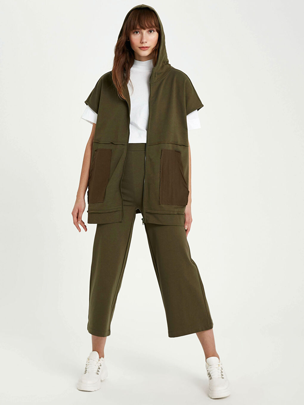 بنطلون واسع بوسط مطاطي-1