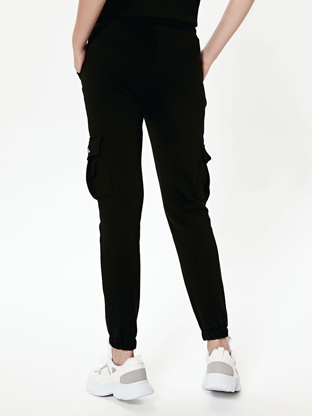 Slogan Printed Cotton Jogger Sweatpants-2