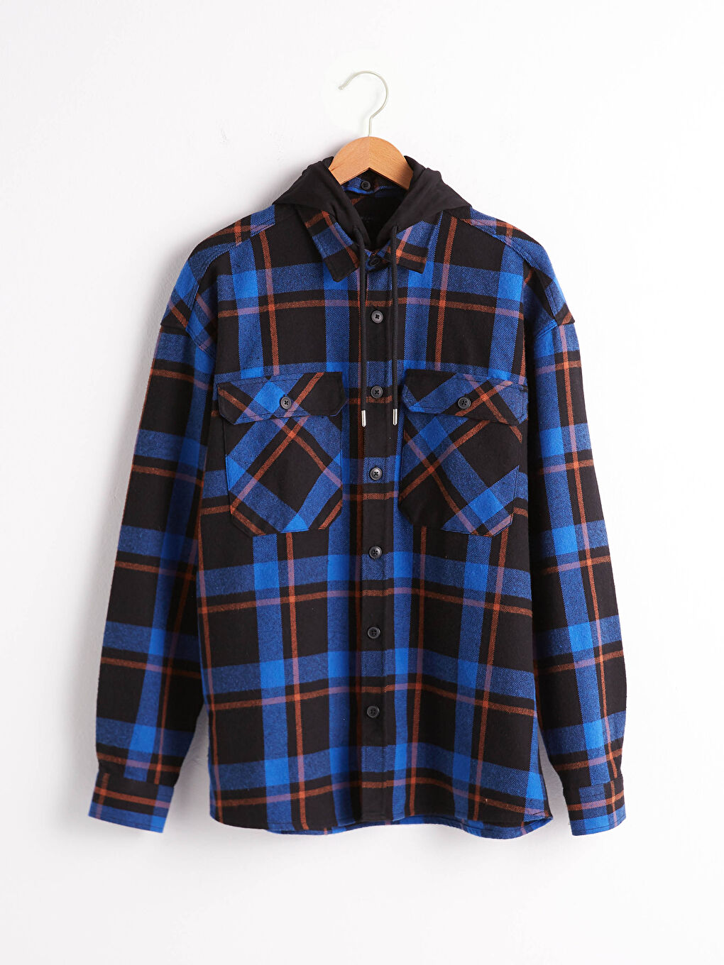 LCW Casual Oversize Uzun Kollu Ekose Erkek Oduncu Gömlek -0WIC59Z8-LN4