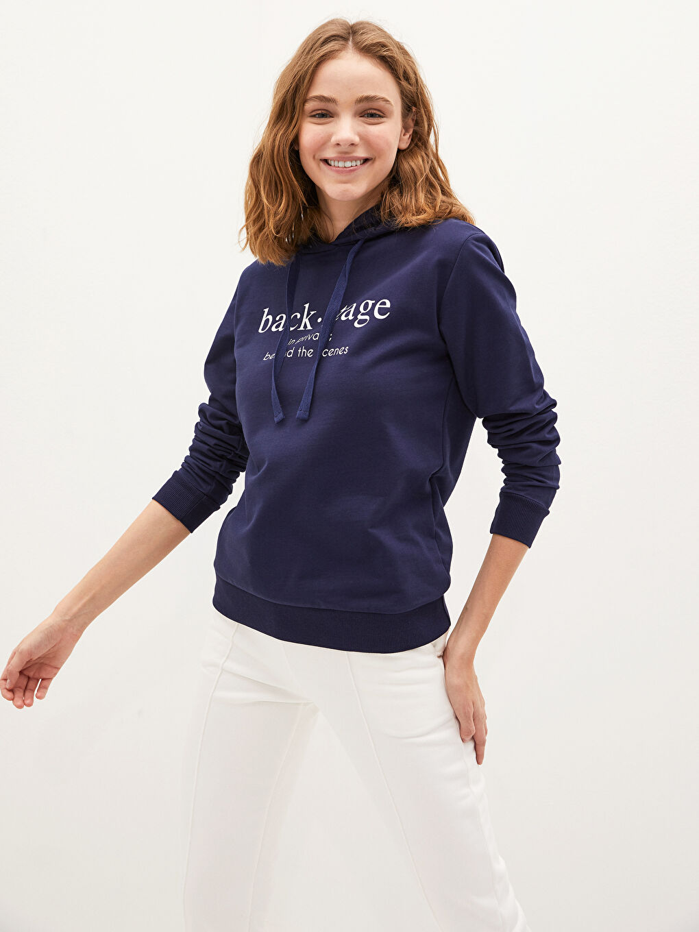 Sweat à Capuche Imprimé avec Slogan-4