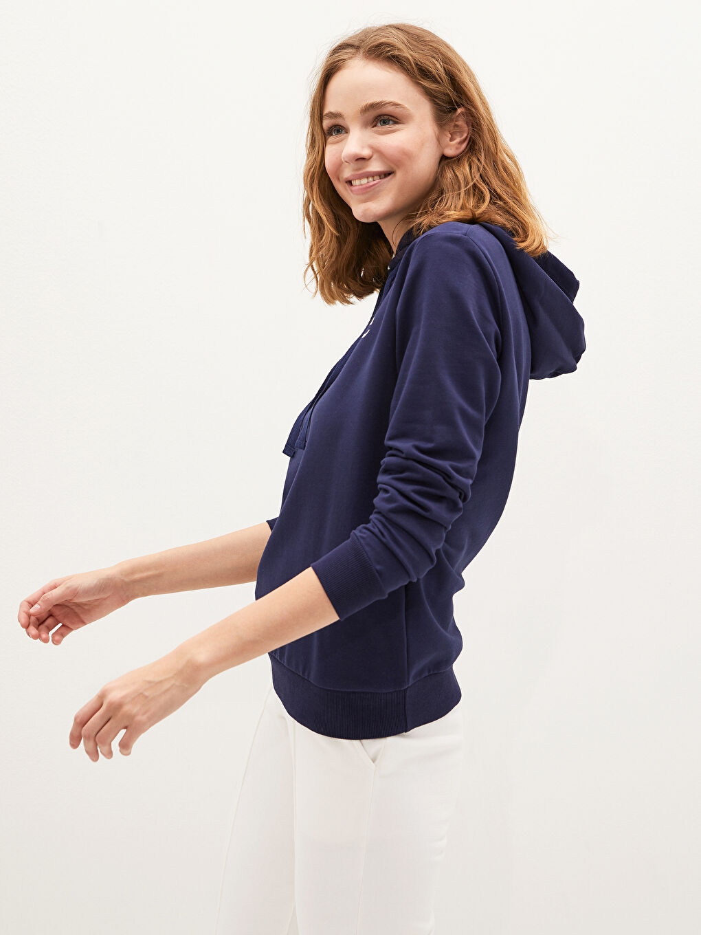 Sweat à Capuche Imprimé avec Slogan