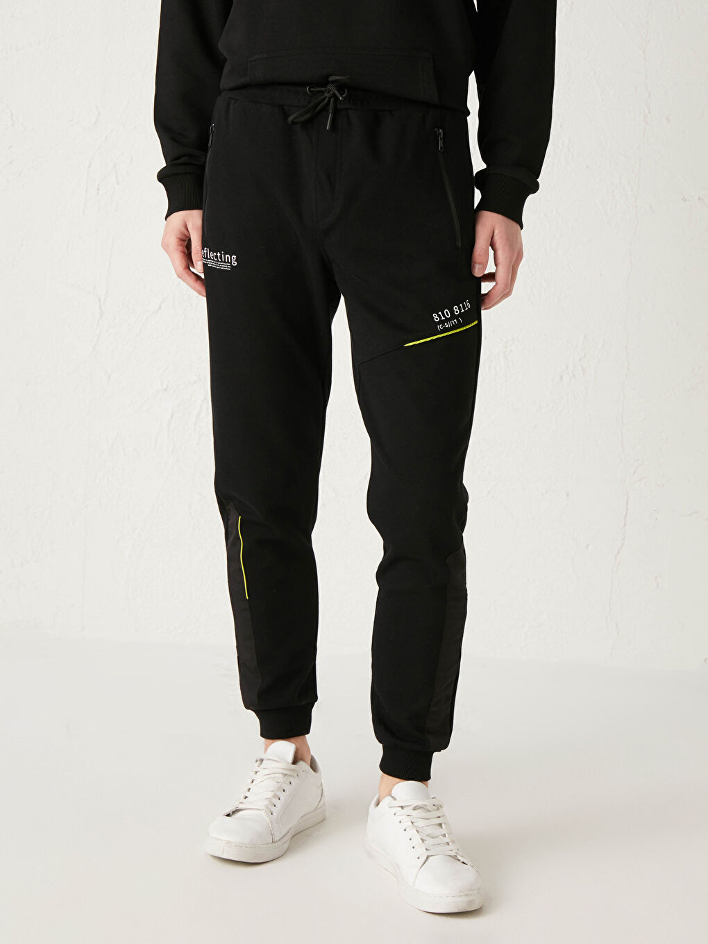 Siyah Slim Fit Jogger Eşofman Altı-2