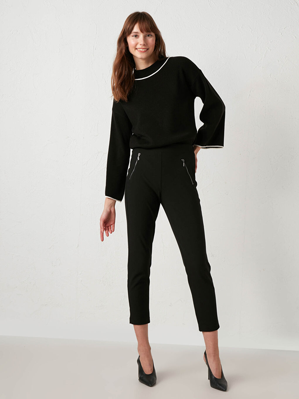 Elastic Waist Trousers-1