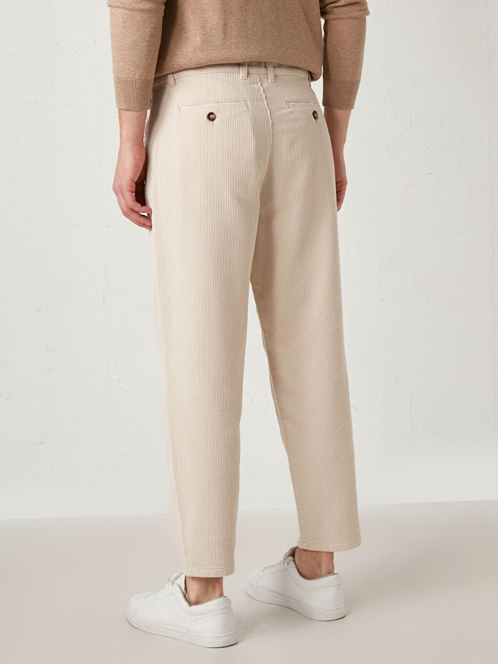 Regulär Geschnittene Samthosen-3